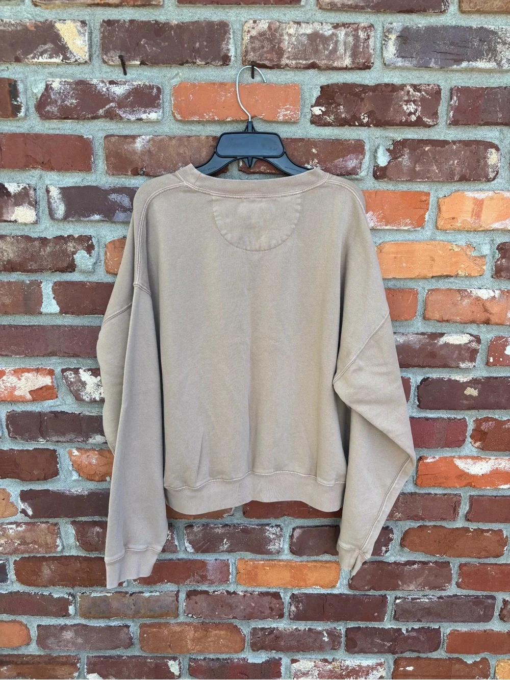 EUC American Eagle Outfitters Beige Logo Crewneck Sweatshirt
